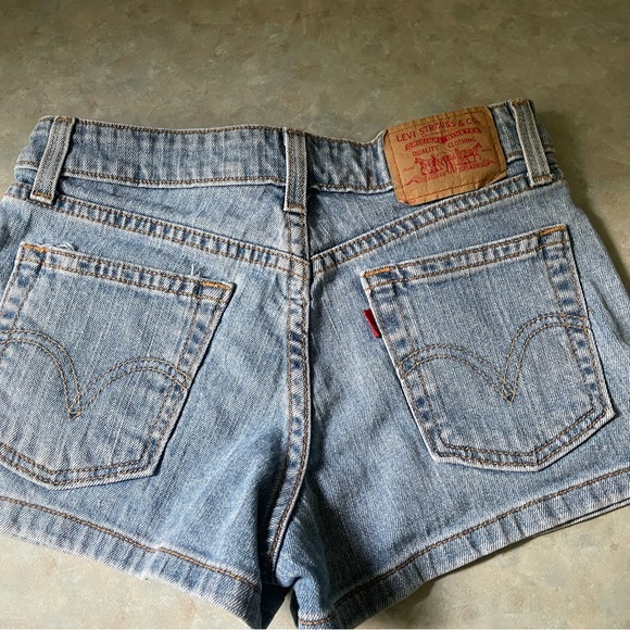 Levi's Light Blue Denim Jean Shorts - Picture 11 of 15